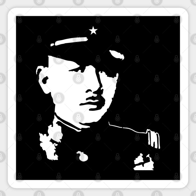 Tadamichi Kuribayashi "栗林 忠道" (くりばやし ただみち) 25B World war2 era Imperial Japanese Army General Iwo Jima Island Garrison commander Sticker by FOGSJ